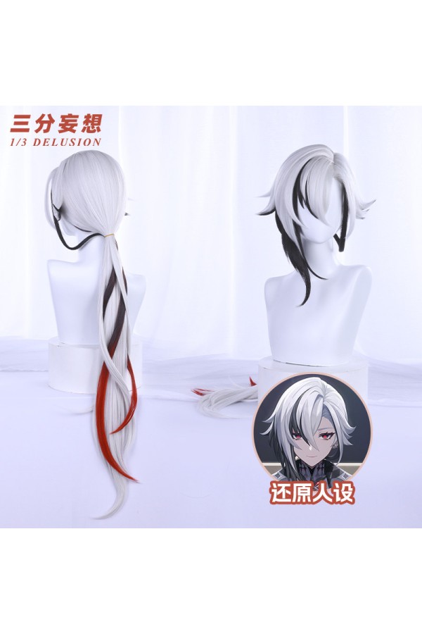 1/3 Delusion Genshin Impact Fatui Harbinger The Knave Arlecchino Cosplay Wig